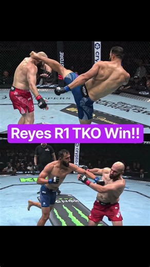 Dominick Reyes Beats 16-1 Azamat Murzakanov via TKO in R1 at UFC 333 #ufc #ufc333 #dominickreyes