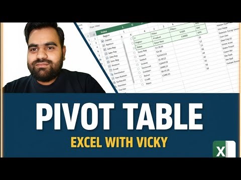 Excel Pivot Table Tutorial for Beginners (2025) || How to Create a Pivot Table in Excel #excel