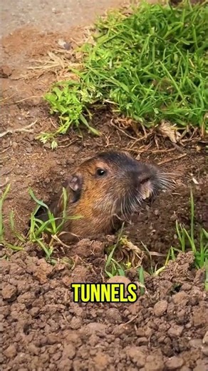 Why Are Farmers Blowing Up These Tiny Tunnels?! 😳 #gopher #animalfacts #weirdanimals #didyouknow