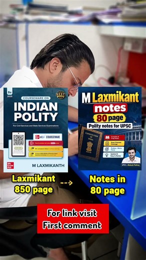 M. Laxmikanth Short Notes Uploaded on Telegram 📚 | Indian Polity for UPSC 2027 #UPSC