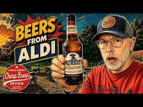 ALDI Beer - Patriot’s Reserve American Lager Review by A Beer Snob's Cheap Brew Review