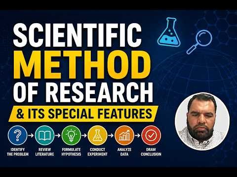 SCIENTIFIC METHOD OF RESEARCH & ITS SPECIAL FEATURES