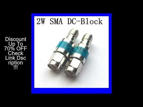2W DC-Block SMA Male to Female DC-6.0GHz 50ohm RF Coaxial Block SWR 1.2 DC blocker Connector