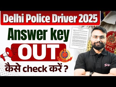Delhi Police Driver Answer Key 2025 | Delhi Driver Answer Key 2025 OUT | by Gaurav Sir | Testbook