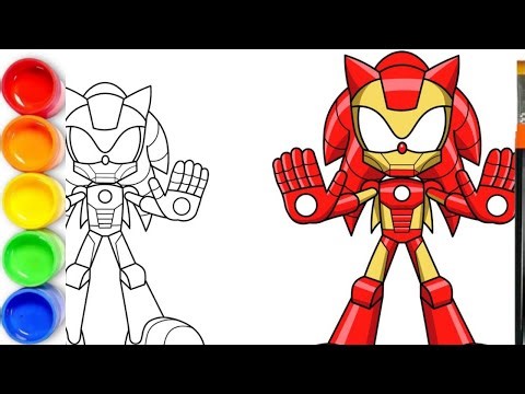 How to Draw Sonic Iron Man Man | Sonic