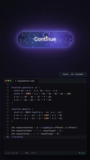 How to Make a Space Button for Your Website ✨ HTML CSS JS