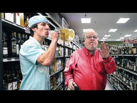 Drinking Alcohol Off Shelves Prank