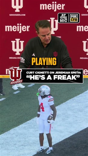 There is nobody like Ohio State WR Jeremiah Smith right now according to Indiana HC Curt Cignetti