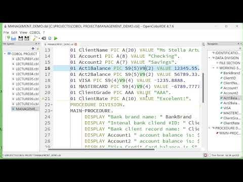 GK03: COBOL Language Management Demo