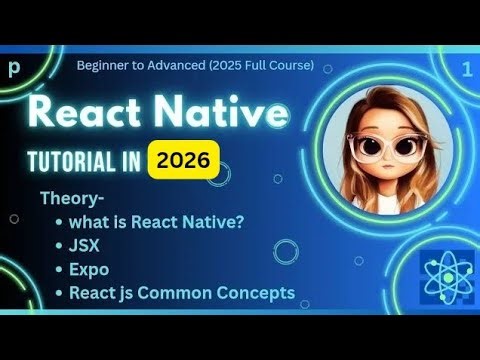 React Native Tutorials 1| Beginner to Advanced Full Course in 2026 || @Shruti098. 