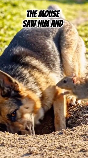 Brave Mouse Tries to Help Trapped Dog! 🐕🐭