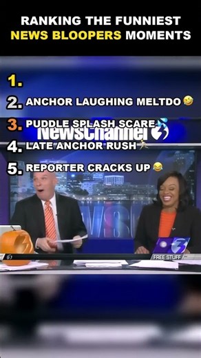 Top 5 news bloopers that ruined live TV 🌊😂