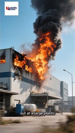 Massive Industrial Fire in Indonesia ⚠️ West Java Factory Blaze | Toxic Smoke Alert