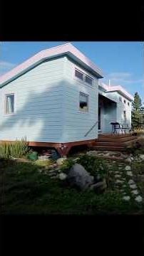 Unique 400 Sqft Tiny House on Foundation with Amazing Bed/Desk/Closet