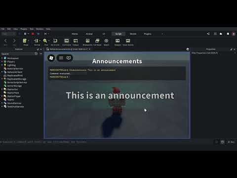 Global Announcements system