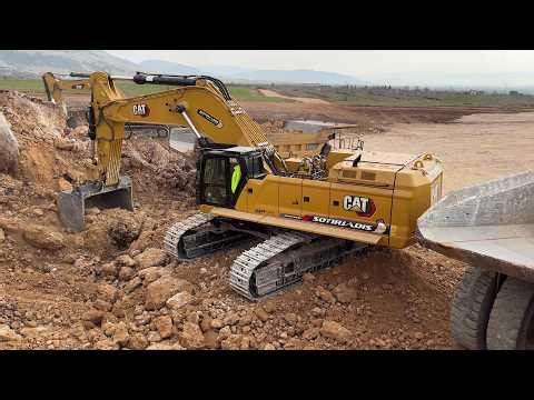 Huge Const. Site Full Of Caterpillar Heavy Equipment - Sotiriadis/Labrianidis Construction Works 4k