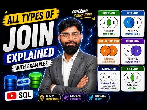 Master SQL Joins in One Video | Complete JOIN Tutorial for Beginners