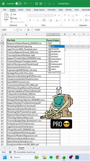 TEXTBEFORE in Excel‼️ #excel
