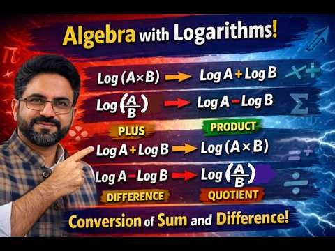 Logarithm Basic Rules questions Log V3 sum or difference