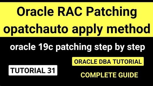 Oracle RAC 19c Patching with OPatch Auto | Jesal Raval posted on the topic | LinkedIn