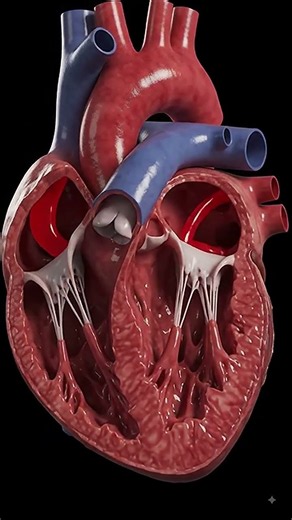One heartbeat, every chamber at work. ❤️🫀#heart #anatomy #3danimation #medicalanimation #humanbody