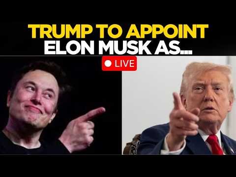 Donald Trump LIVE: Cabinet Reacts as Trump Moves to Elevate Elon Musk in Major Political Development