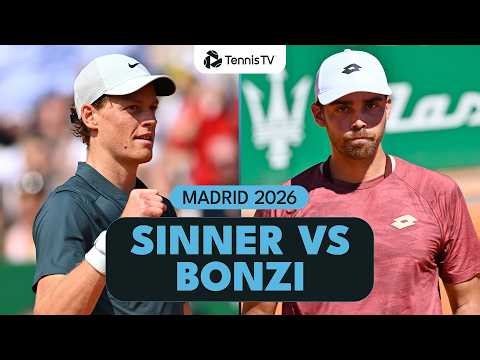 Jannik Sinner vs Benjamin Bonzi Highlights | Madrid 2026