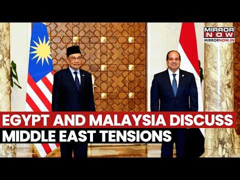 Egypt's El-sissi And Malaysia's Anwar Discuss Middle East Tensions During Press Conference