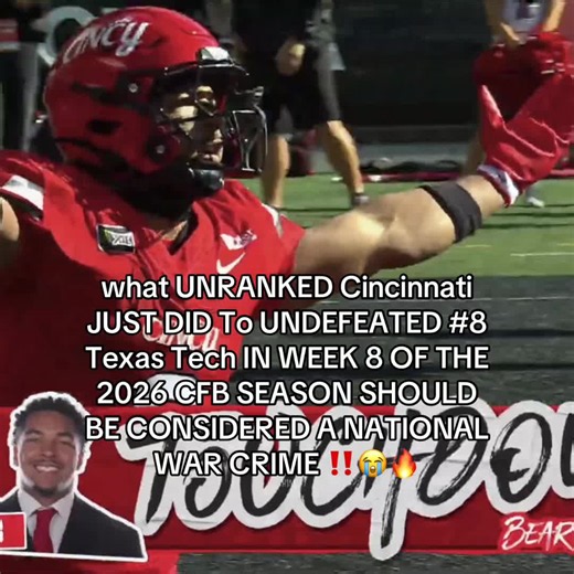 Unranked Cincinnati's Shocking Win Over #8 Texas Tech (2026)