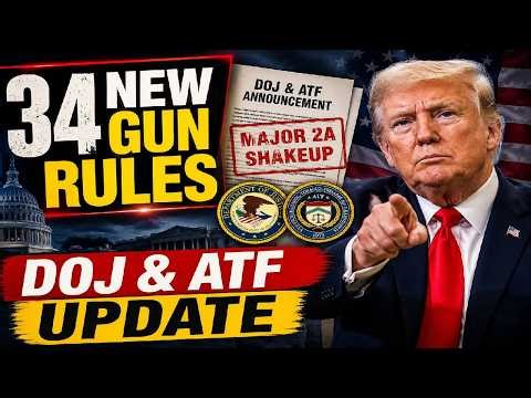 BREAKING TODAY! DOJ & ATF Announce 34 New Gun Rule Changes — Massive 2A Shift Begins!