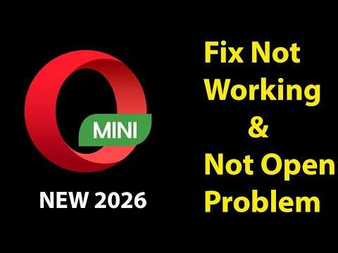 How To Fix Opera Mini App Not Working |Domino Dreams Not Open Problem | PSA 24