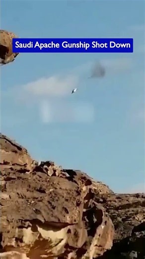 Saudi AH-6i Attack Helicopter Hit by Surface-to-Air Missile
