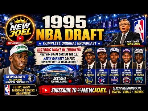 1995 NBA Draft | Full Broadcast | Kevin Garnett, Jerry Stackhouse, Rasheed Wallace & David Stern
