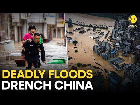 China Floods LIVE: China DROWNING? Extreme Rains Trigger Deadly Disaster Killing 18 | WION LIVE