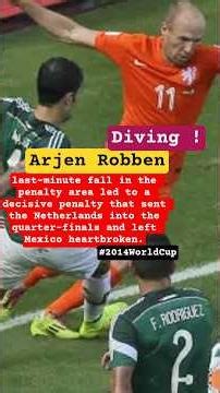 Arjen Robben Penalty Controversy 2014 | Netherlands vs Mexico Last-Minute Drama. #football #worldcup