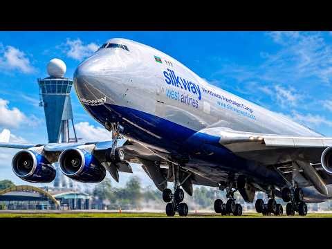 35 HEAVY LANDINGS | B747-8F, A350, B777 & A330 CLOSE UP | Amsterdam Schiphol - SkyVeyra Spotting