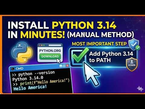 Install Python 3.14.3 on Windows 11 Step by Step
