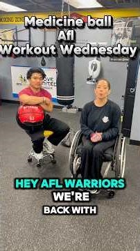Medicine ball AFL Workout Wednesday #aflworkoutwednesday #adaptivefitness