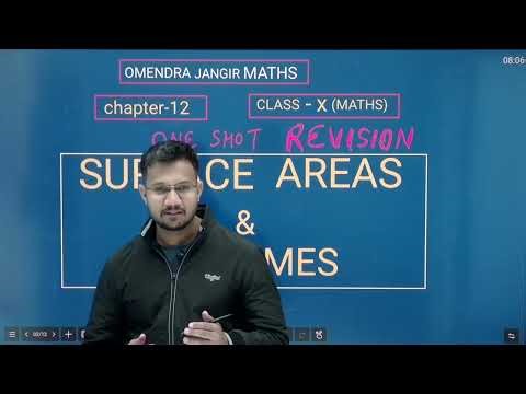 Class 10 Maths || Chapter 12 Surface Areas and Volumes || One shot Quick Revision