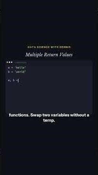 Unlock Python's Cleanest Way To Return Multiple Values! #Shorts
