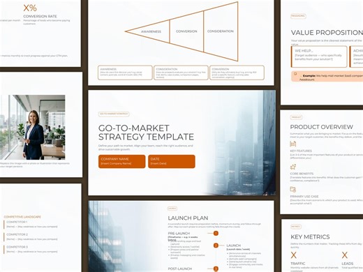 Go to Market Strategy Template, GTM Plan, Simple Fillable Business Strategy Slides, Product Launch Plan, Marketing Strategy Canva Powerpoint - Etsy UK