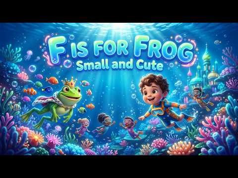 F Is for Frog 🐸💚✨ | Cute Alphabet Song for Kids & Toddlers 🌈🔤