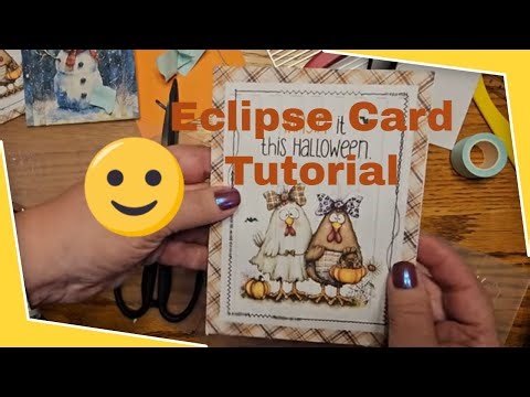 Eclipse Card Tutorial Lucille Ball Version lol! #eclipsecard #tutorial