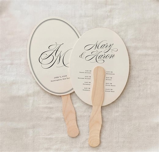 Oval Wedding Fan Program Template, Editable Oval Ceremony Timeline Fan, Printable Order of Events Fan, W21 - Etsy