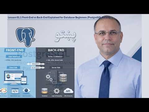 Lesson 01.1: Front-End vs Back-End Explained for Database Beginners PostgreSQL Series
