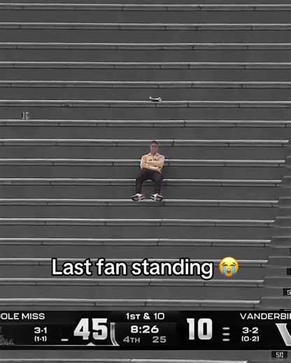 Bro had to see it through 😅 #olemiss #vanderbilt #cfb #football #fan | olemiss