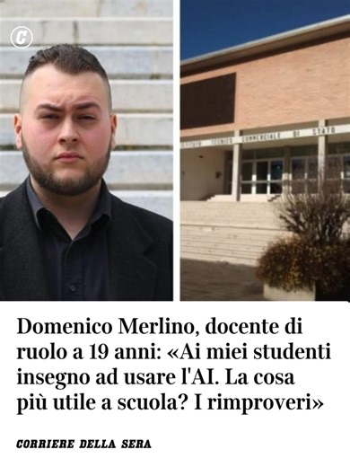Domenico Merlino: Giovane docente da Messina a Vicenza