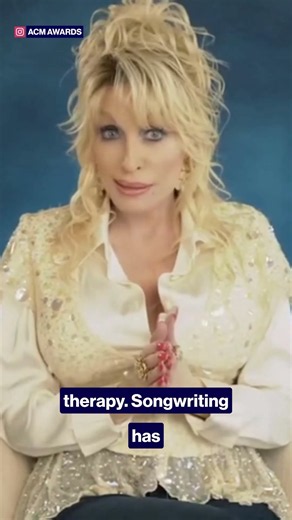 Dolly Parton says 'songwriting has been my therapy' in acceptance speech #shorts