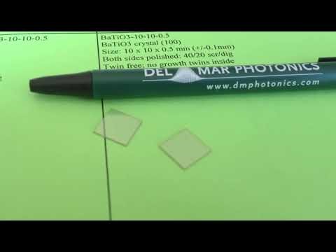 High-Resistivity BaTiO₃ Single-Crystal Substrate [001] for Polarized Raman Spectroscopy