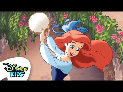 Ariel and the Tambourine Dance 🧜‍♀️💃 | Read Along 📖 | @disneykids